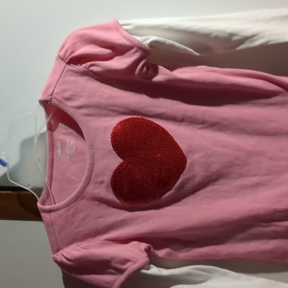 Pink and Red Heart Shirt